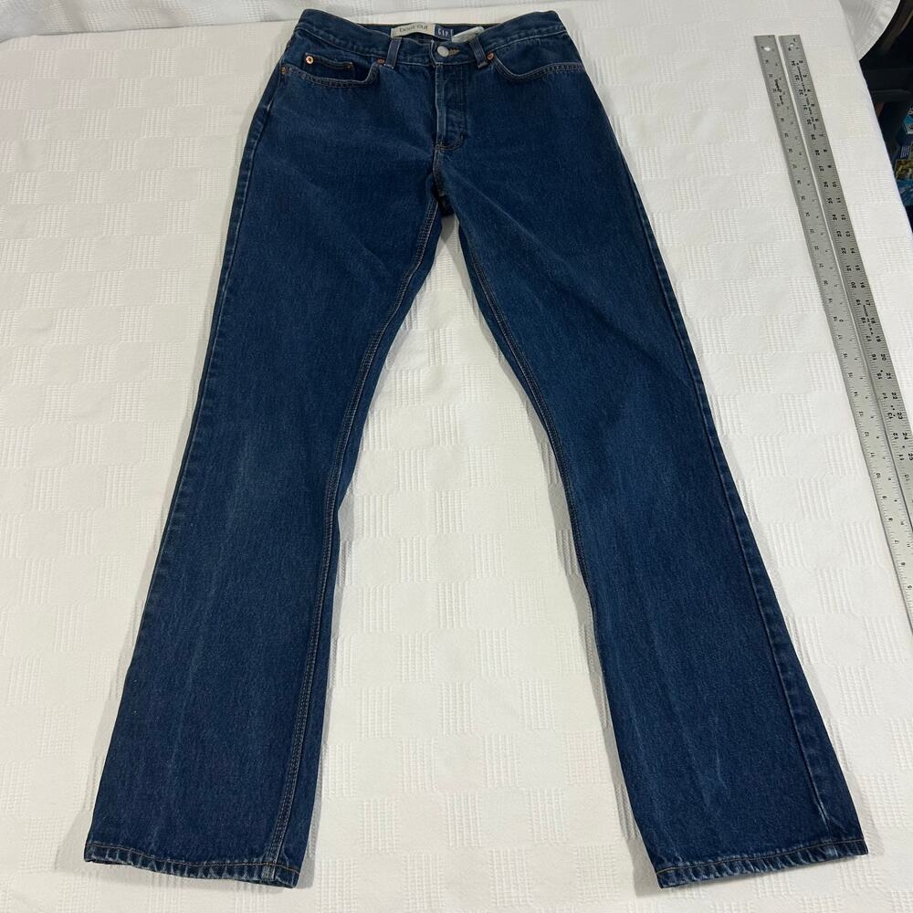 Gap Womens 8 Jeans Bootcut Buttonfly 30x33 Inseam 10" 100% Cotton